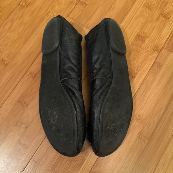 Lindsay Phillips Liz black leather ballet flats - Picture 2 of 3